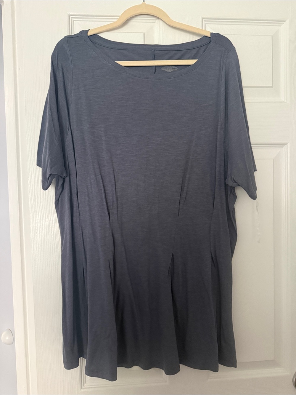 Lane Bryant Slate Gray Short Sleeve Tunic Top